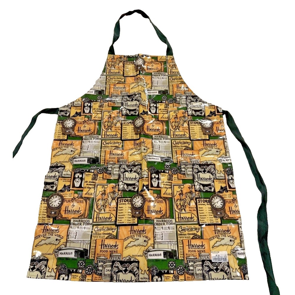 Vintage Rare Harrods Knightsbridge "Historic Harrods" Spillproof Apron - Adult